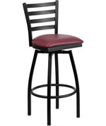 Hercules Ladder Back Swivel Bar Stool