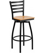 Hercules Ladder Back Swivel Bar Stool