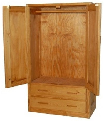 Double Wardrobe With Drawers